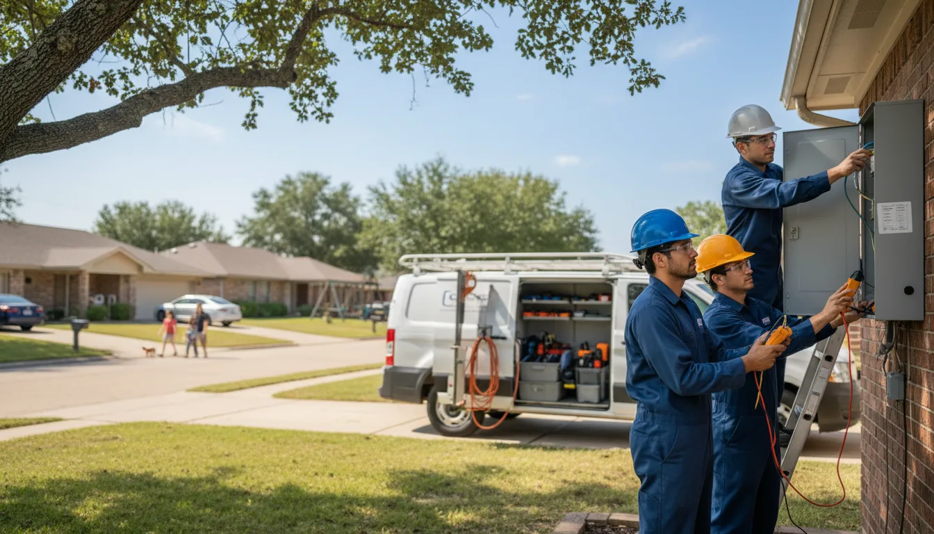 Certified electrician providing emergency electrical services in Fulshear, TX